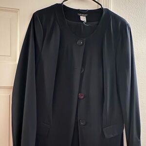 VENUS Black Button-Up Jacket